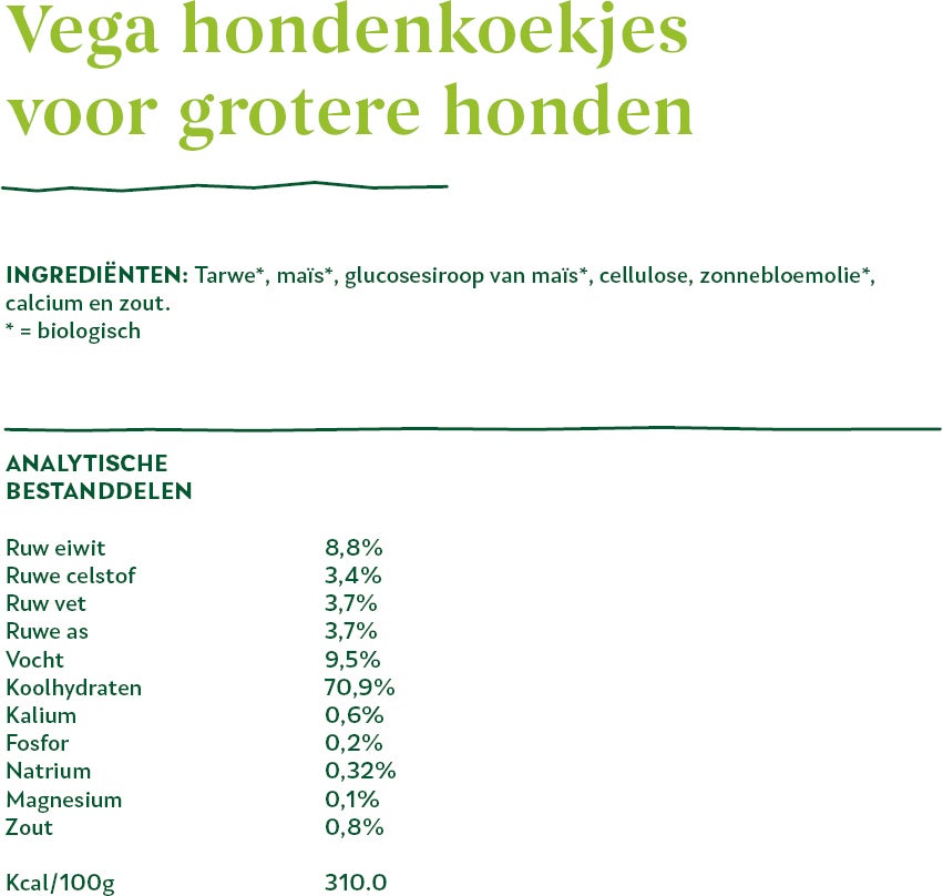 Yarrah biologische hondenkoekjes groot 500 g