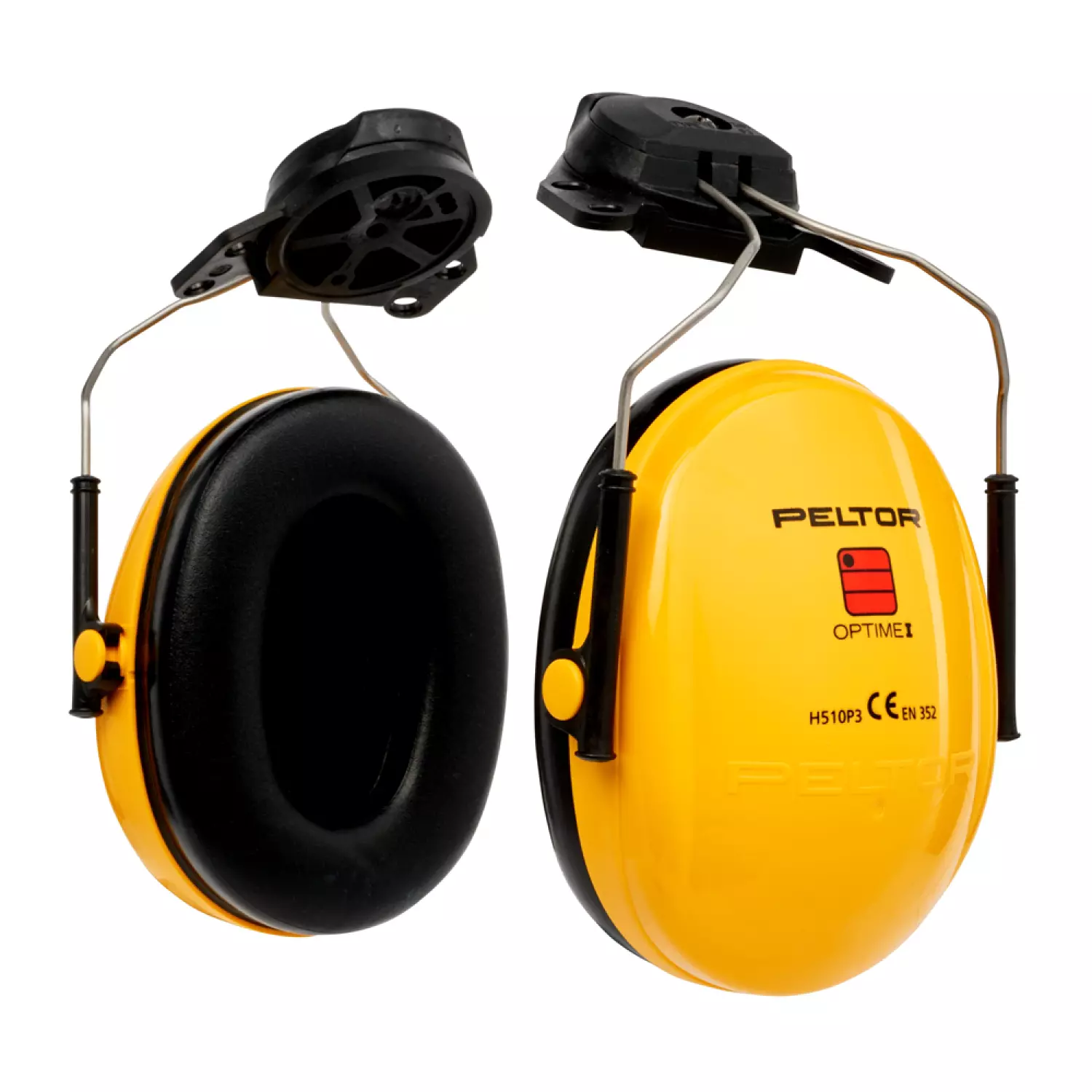 3M Peltor H510 Optime l Gehoorkap met helmbevestiging P3H - Geel