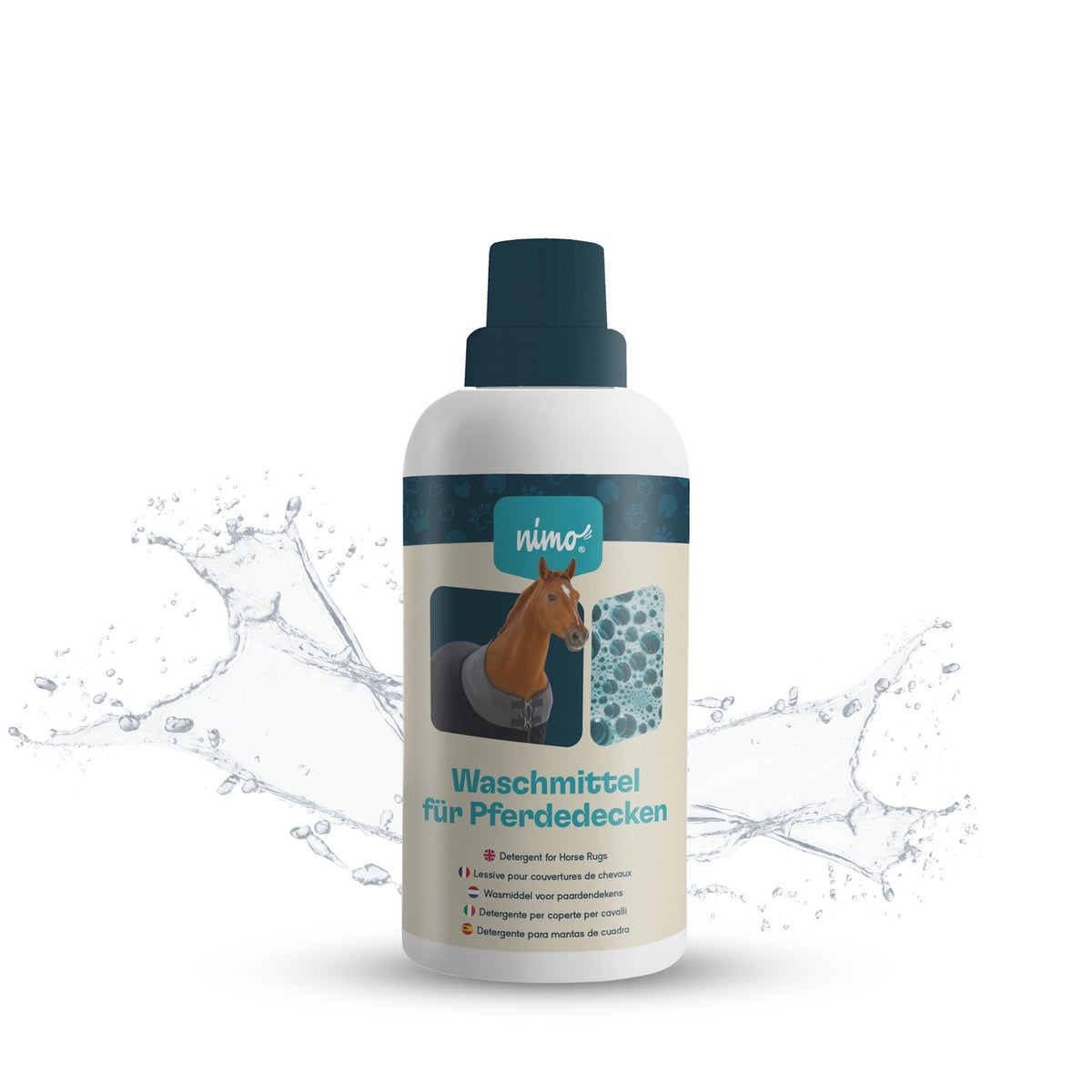 nimo® wasmiddel voor paardendekens • reinigt betrouwbaar zonder geur- en kleurstoffen