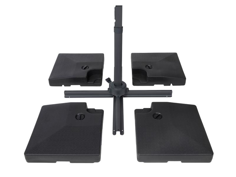 COCON Beschwerer für Sonnenschirme 4 x 20 kg Set aus 4 Ballastplatten zum Beschweren des Sonnenschirms