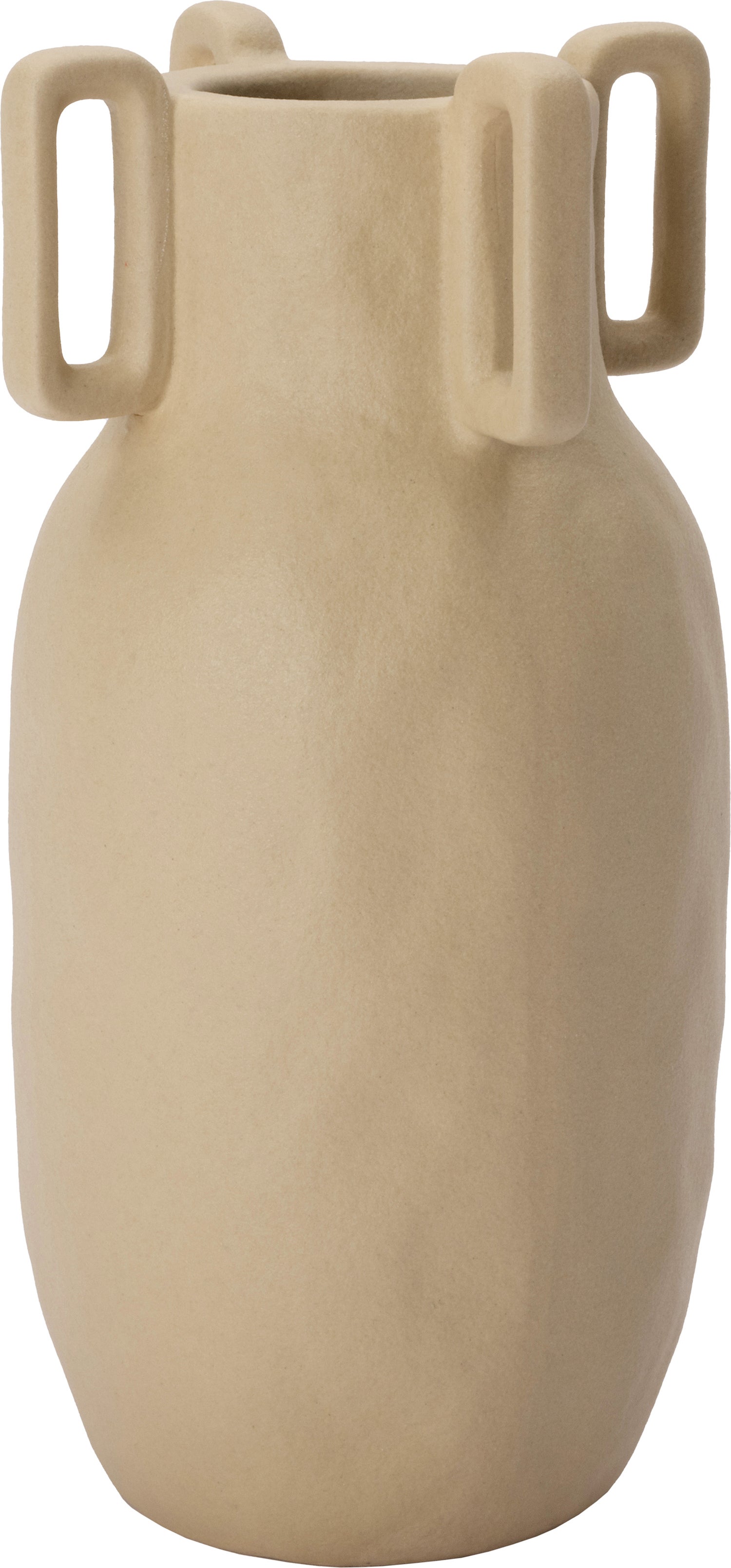 Intratuin vaas Mandy beige 13 x 13 x 26 cm