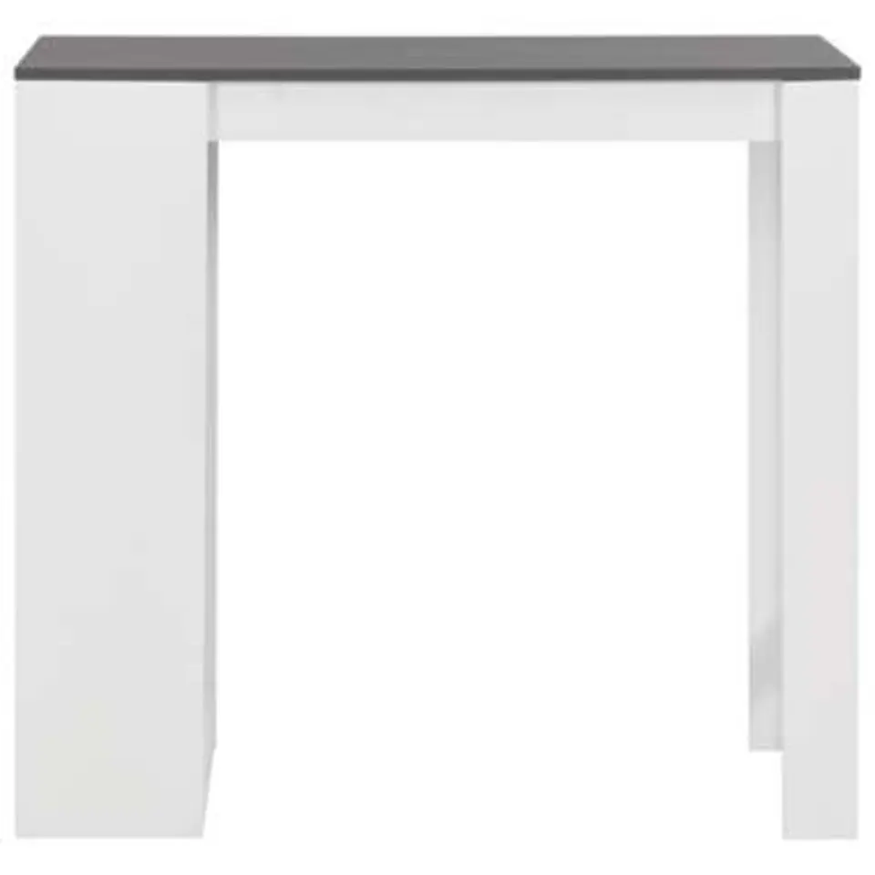 vidaXL - Bartafel - Wit - Bewerkt hout