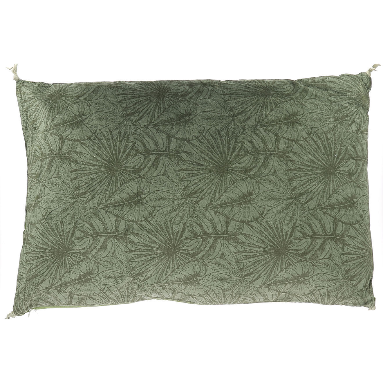 En Fil d'Indienne Housse de coussin Goa olive - 50x75 cm