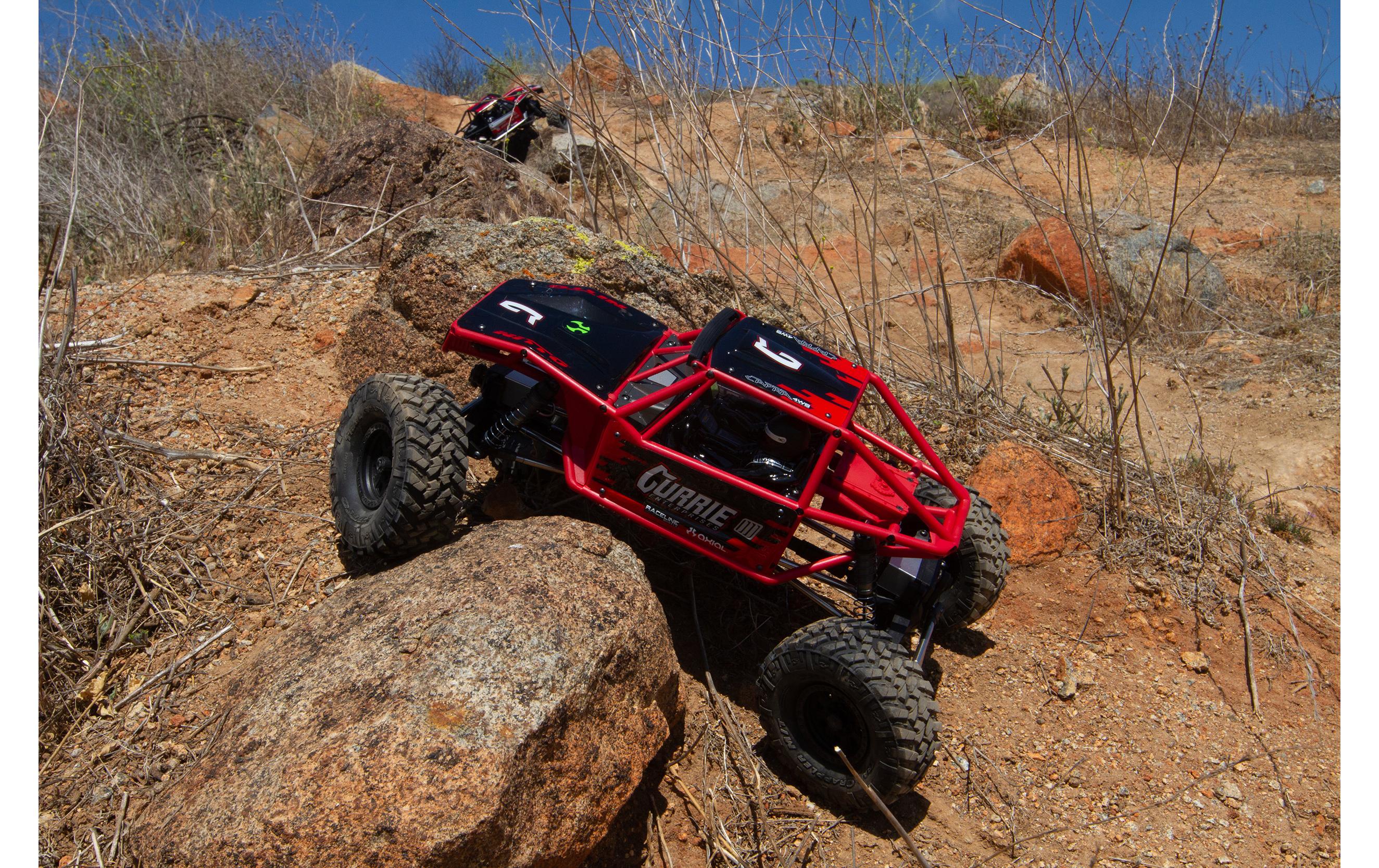 Rock Crawler Capra 4WS, Rot, 1:10, ARTR<br>Unlimited Trail Buggy mit Allrad Lenkung