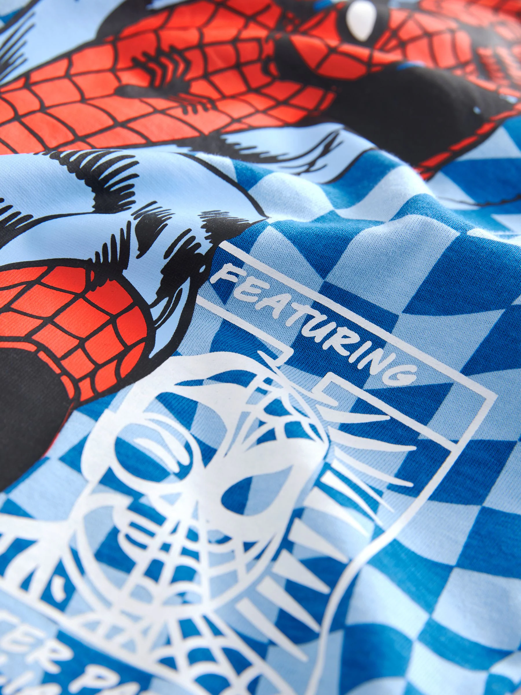 Marineblauw/kameelkleurige Spiderman - Set van 2 pyjama's met short (1,5-8 jr)