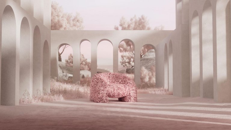 Moooi Hortensia fauteuil Petal Pink