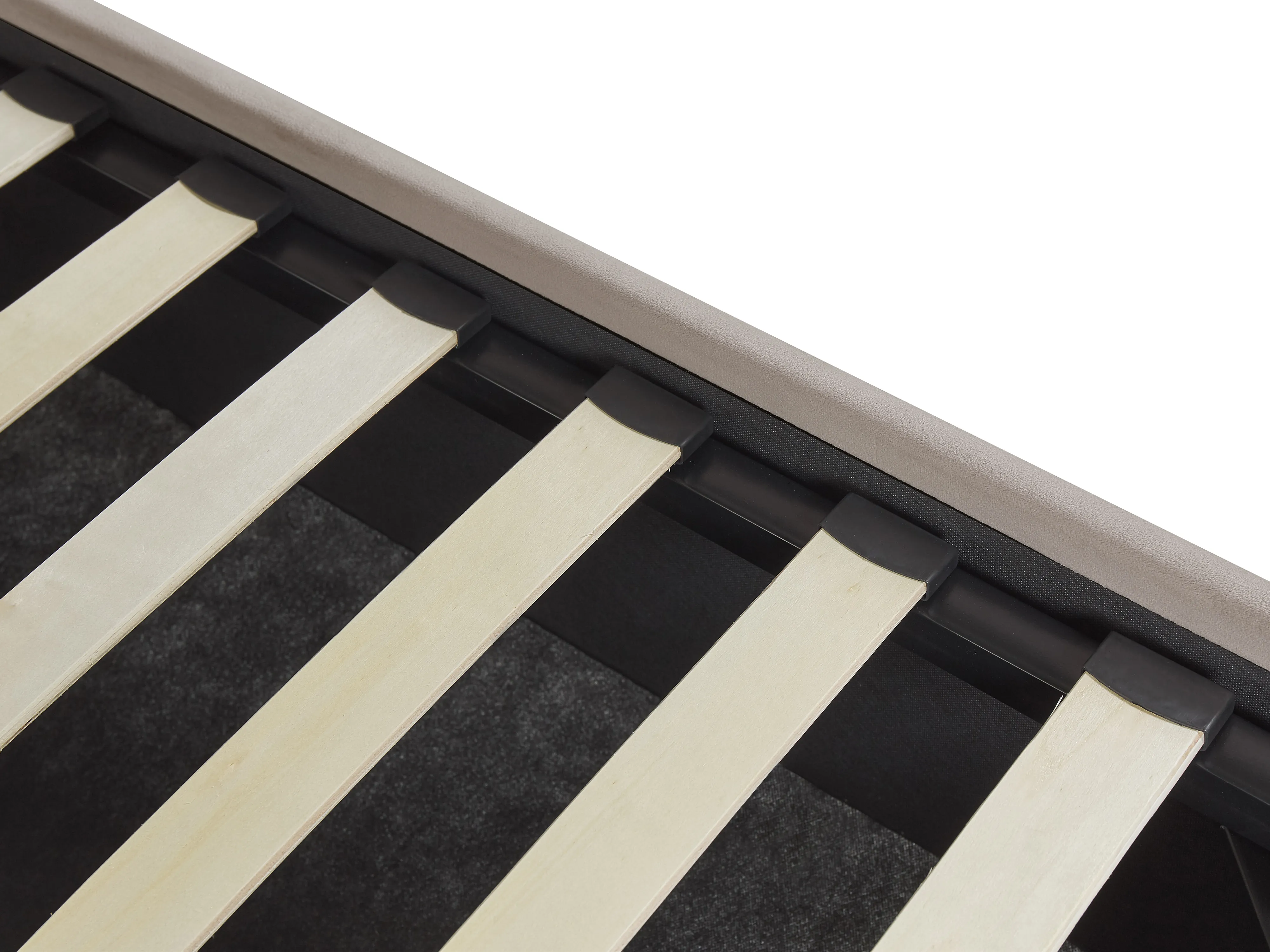 Bed met opbergruimte Fluweel VINCENNES 180 x 200 cm Taupe