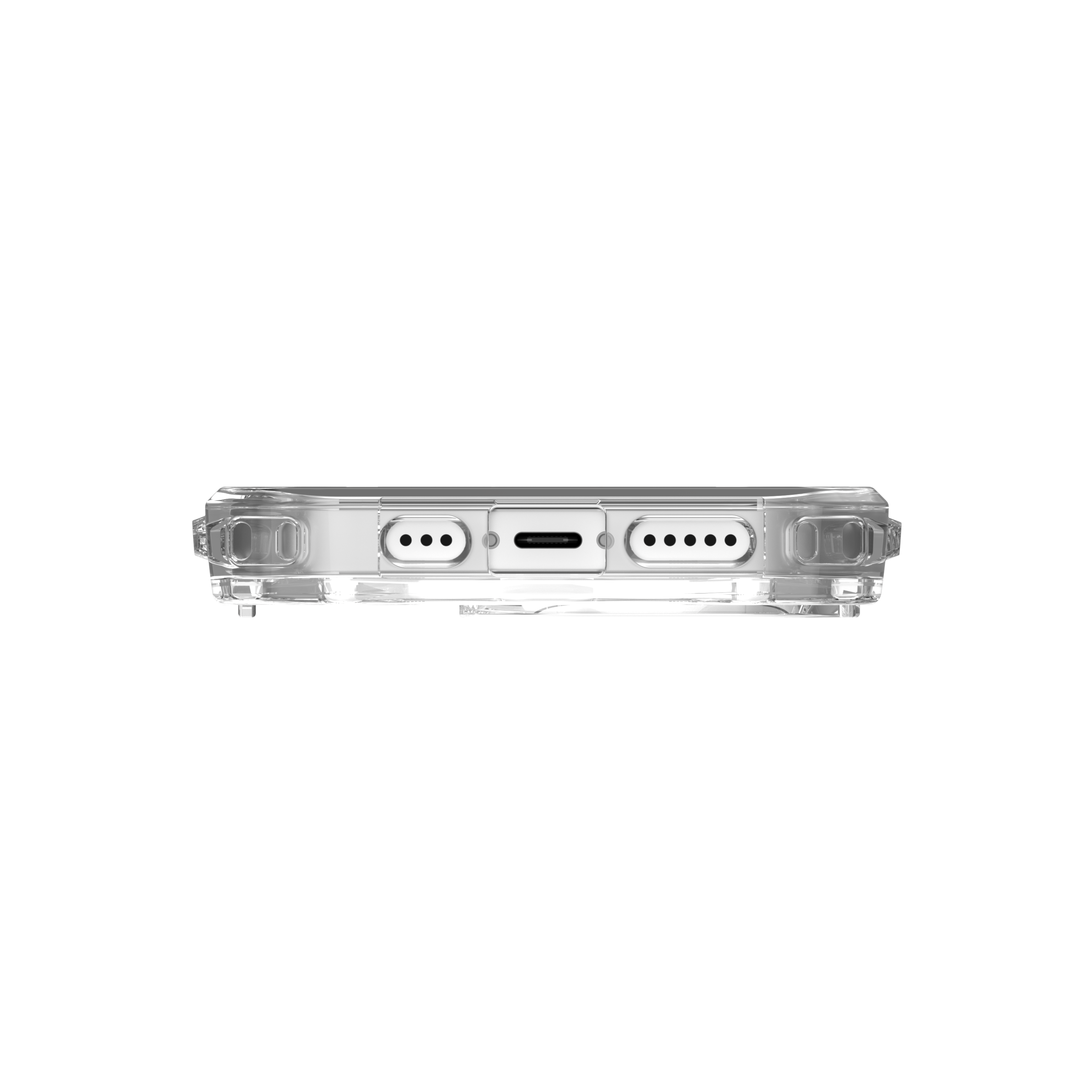iPhone 14 Pro MagSafe Hybrid Schutzhülle Plyo (114070114343) - Weiss / Transparent (Ice)