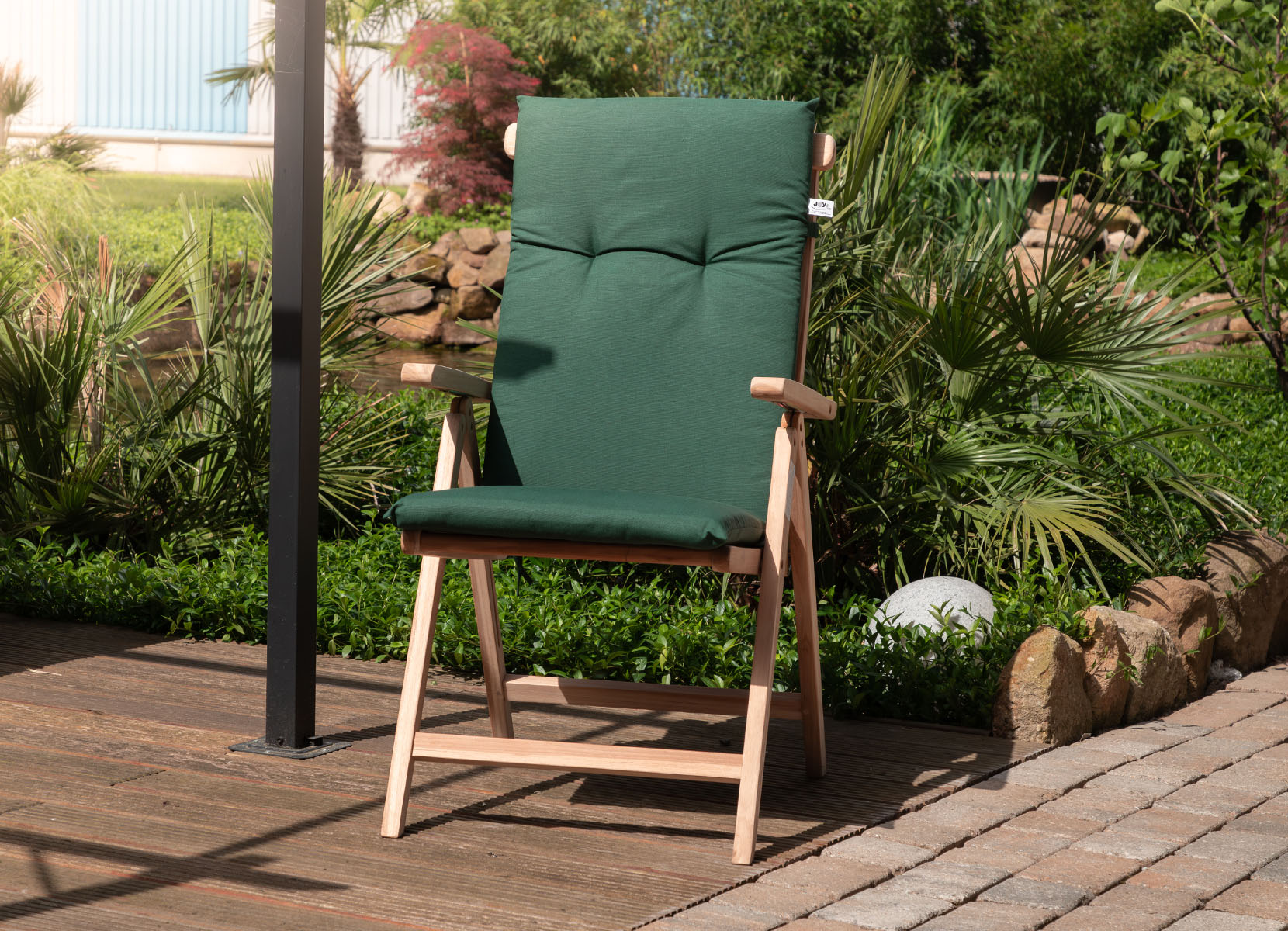 Teak-Klappsessel Natur unbehandelt
