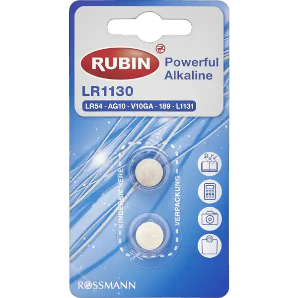 Powerful Alkaline Knopfzelle LR1130 / LR54