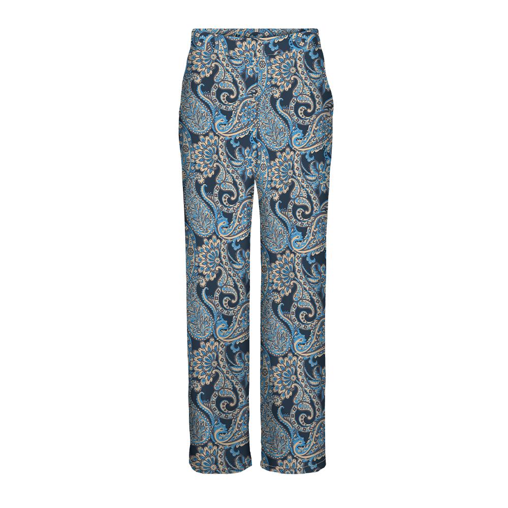 Vero Moda Pantalon Fluide Marine à Motifs Femme Vero Moda Easy Joy