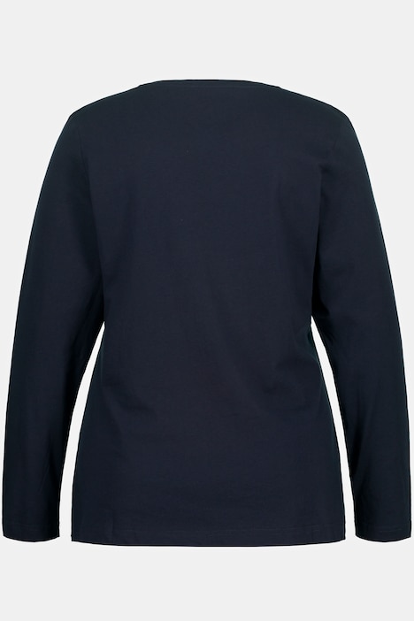 Shirt, Slim, Rundhalsausschnitt, Langarm