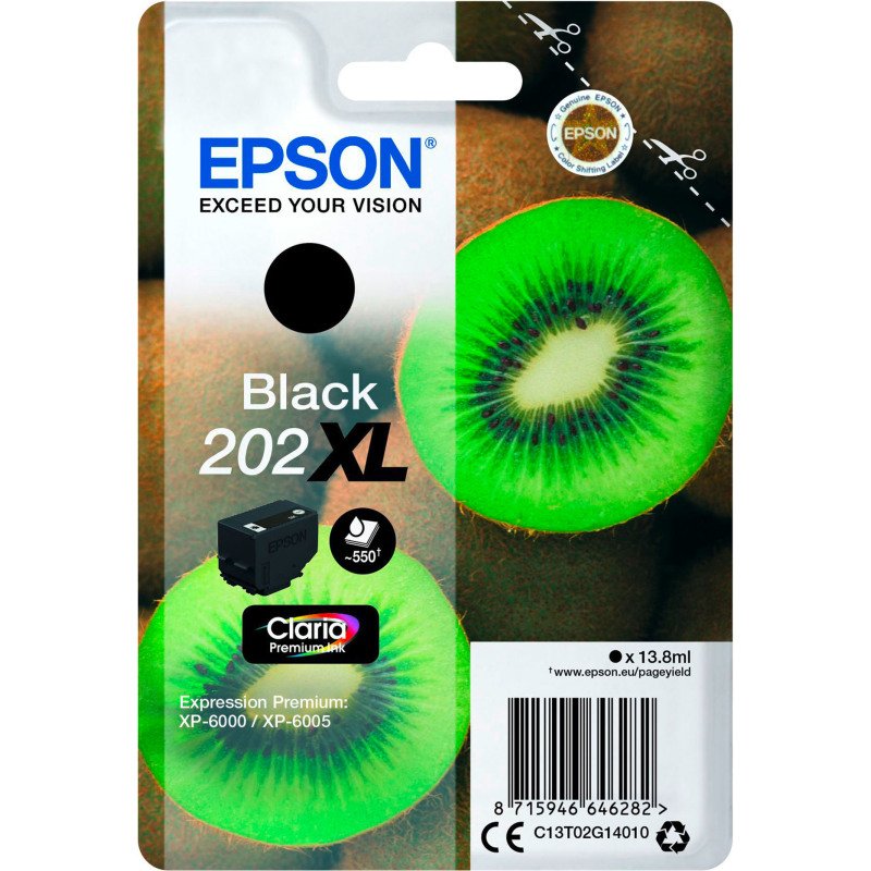 Epson 202XL cartouche haute capacité noire pour imprimante jet d'encre