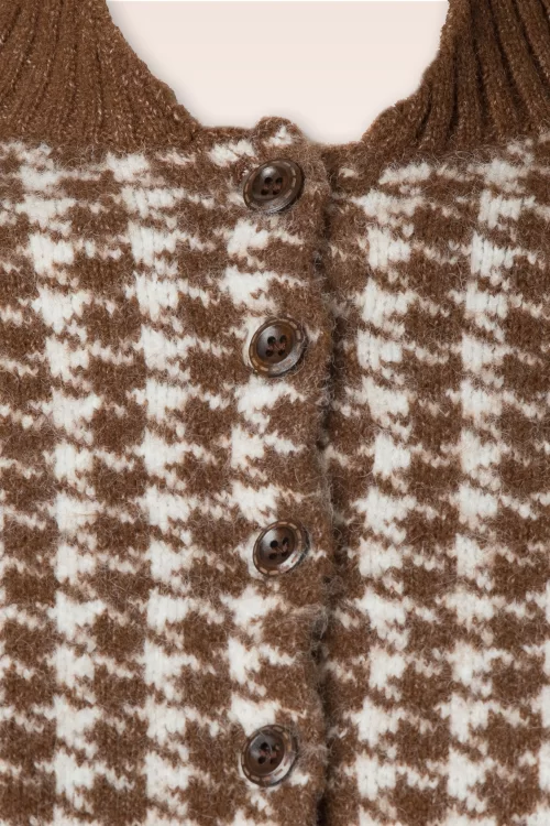 Banned Retro Hattie cardigan in bruin