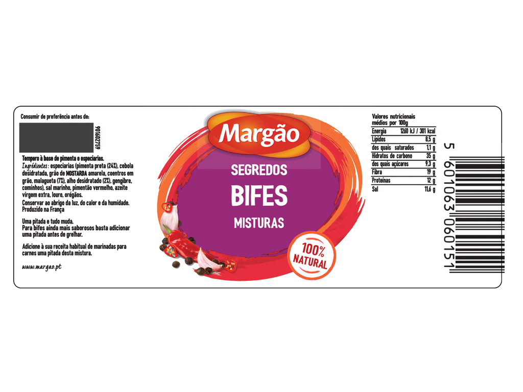 SEGREDOS MARGÃO PARA BIFE 46G