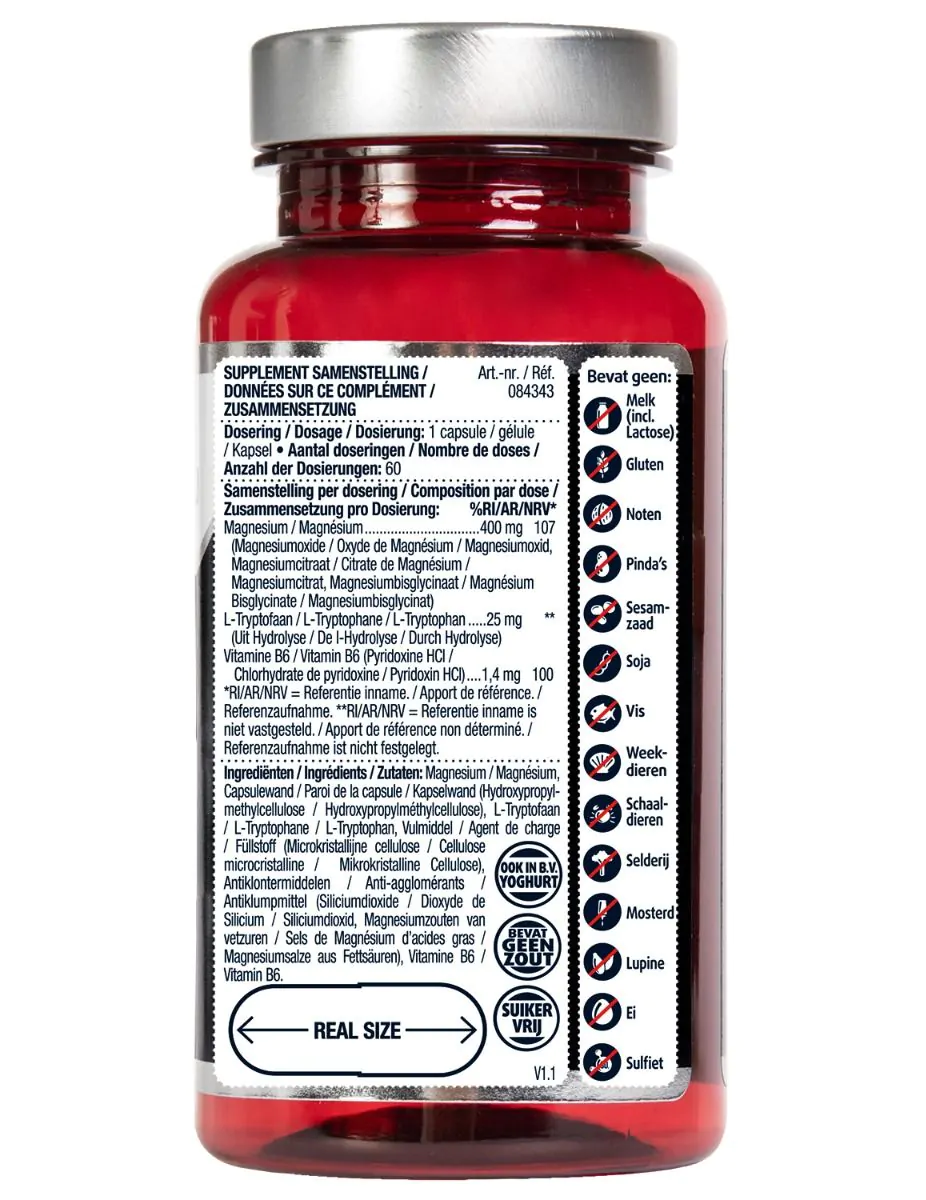Magnesium 400 met Vitamine B6 & L-Tryptofaan