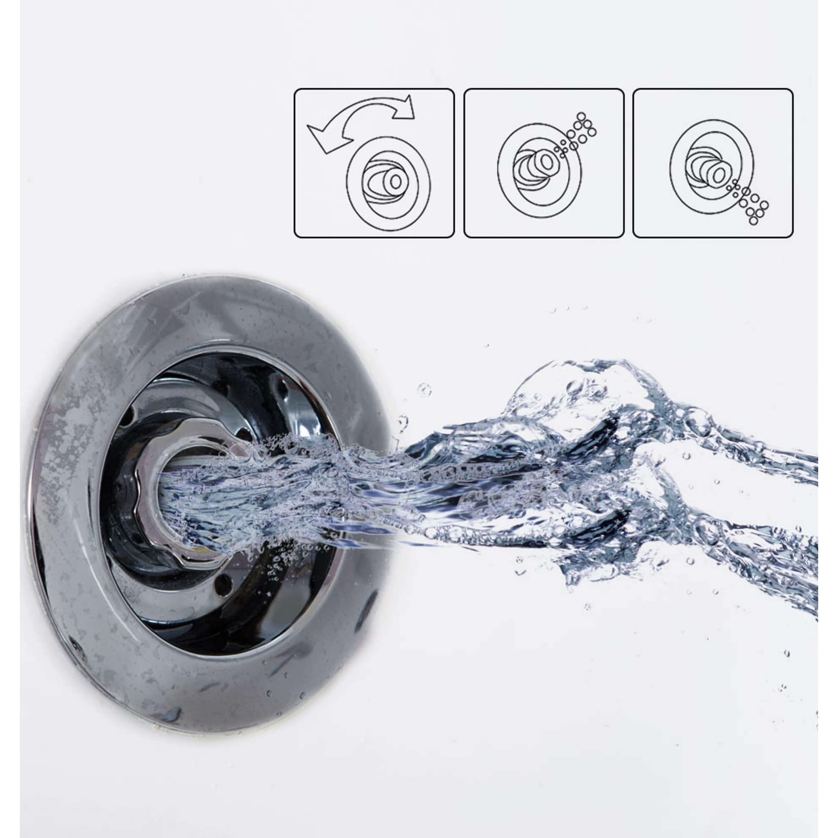 TroniTechnik® Whirlpool Badewanne IOS 170cm x 75cm inkl. Spülfunktion, Hydromassage und Farblichtherapie, Sanitäracryl