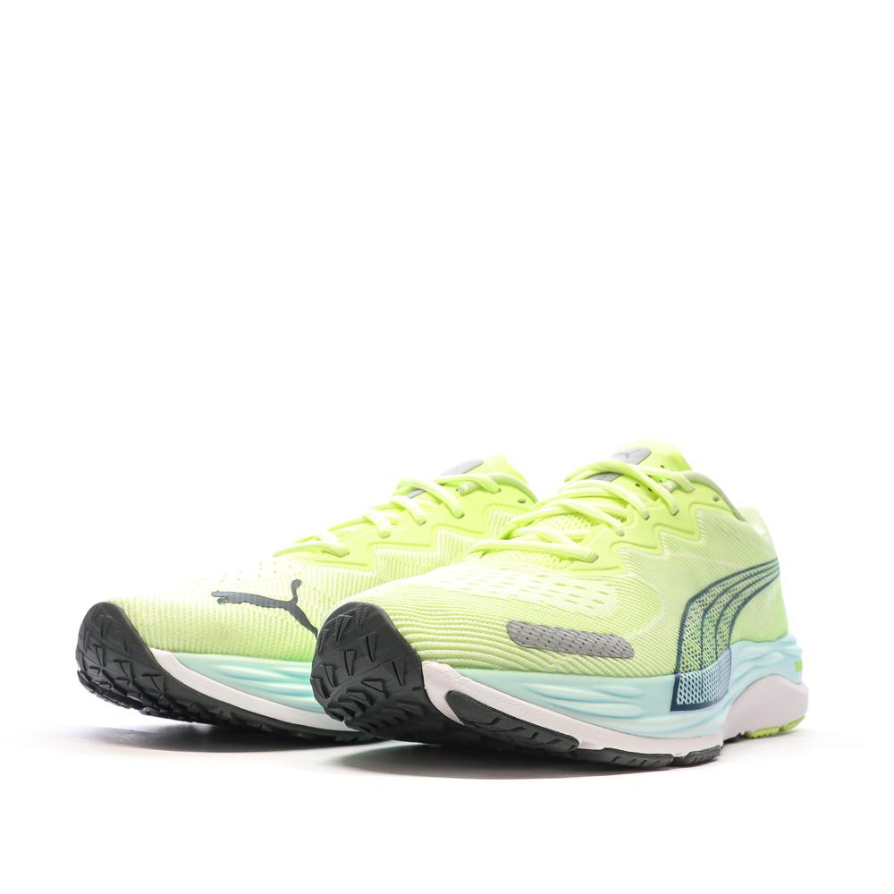 Puma Chaussures de Running Jaune/Marine Homme Puma Velocity Nitro 2