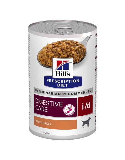 Hill's Prescription Diet I\/D Digestive Care Blik - Hondenvoer - Kalkoen 360 g