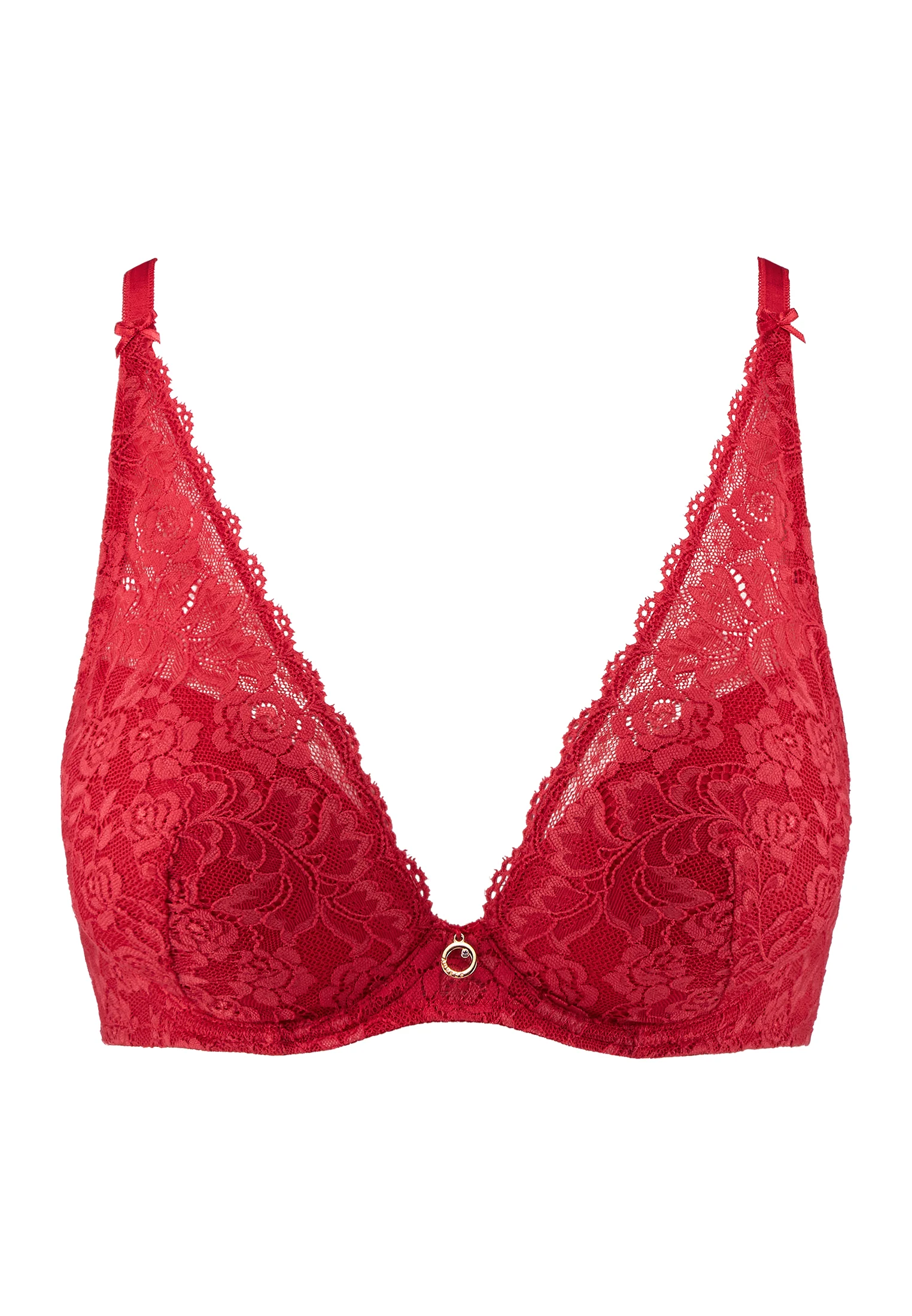 ROSESSENCE - Soutien-gorge plunge foulard | Rouge