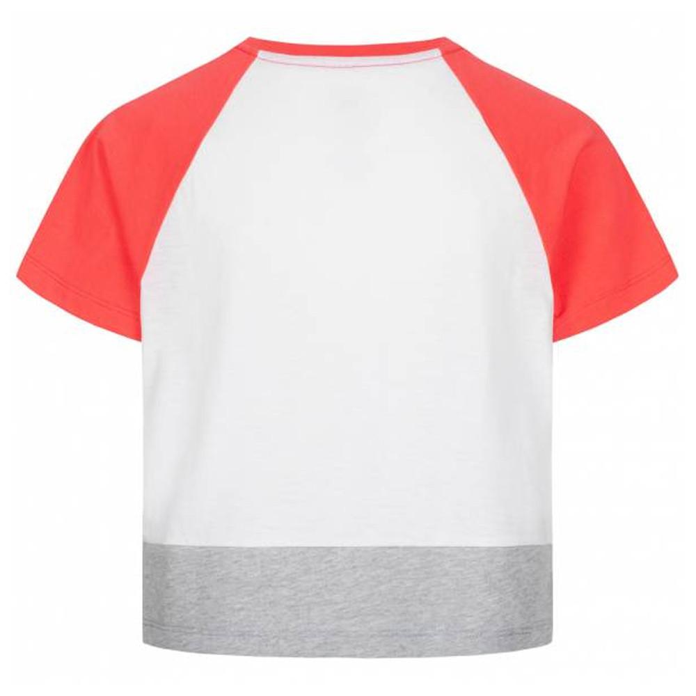 Asics T-shirt blanc Fille Asics Color Block