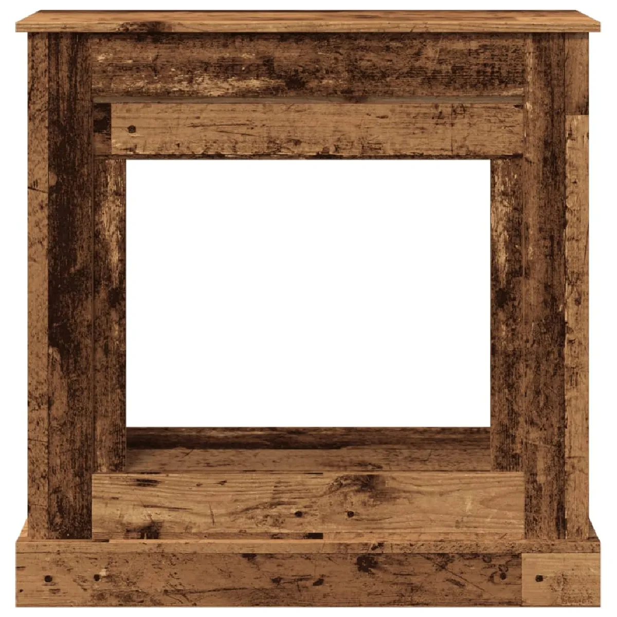 vidaXL Cadre de cheminée vieux bois 90x30x90 cm bois d'ingénierie