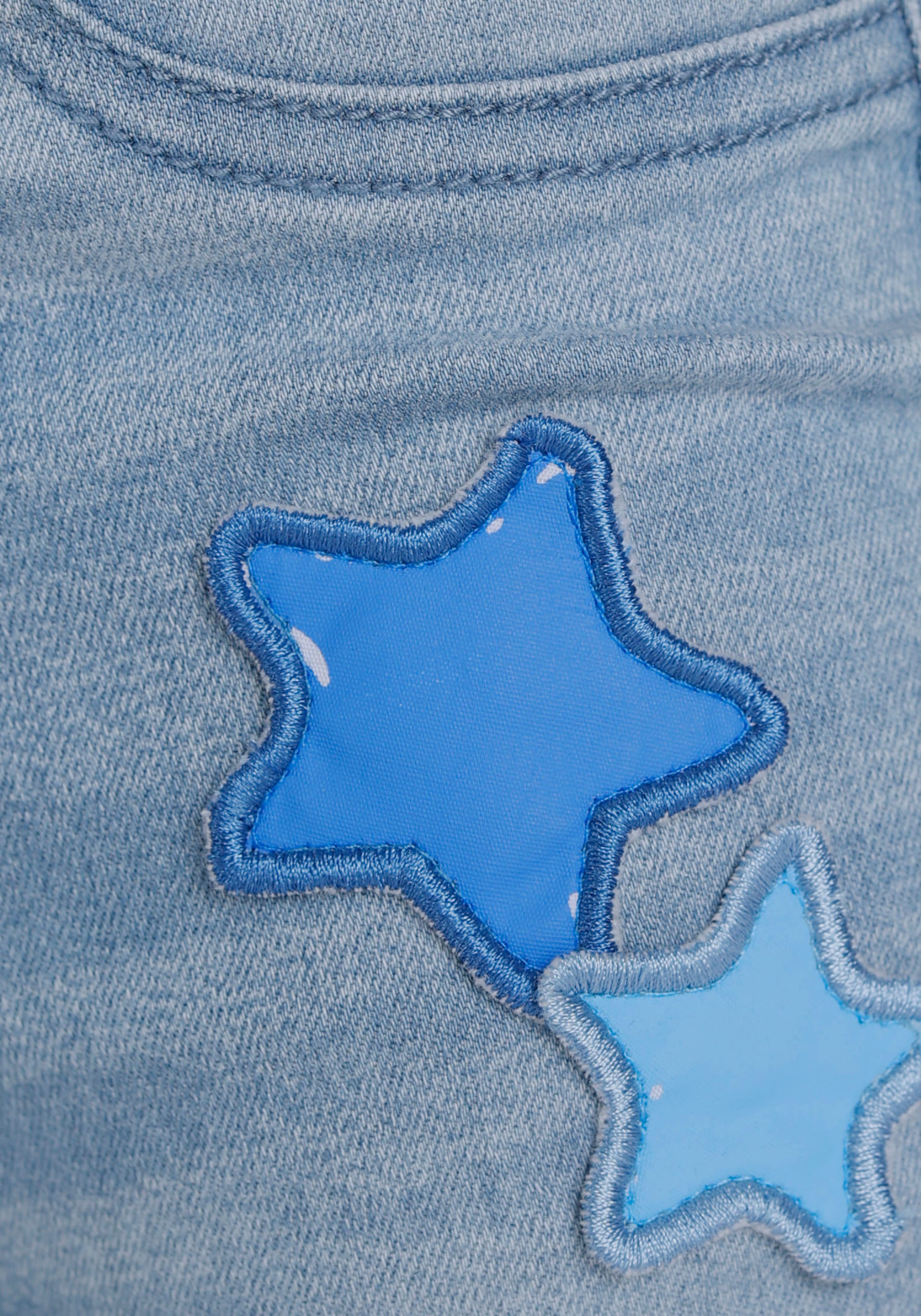 KIDSWORLD Jeansjeggings », Strecht-Jeans in Schlupfform« schmale Beinform,  mit Used-Waschung,  normale Leibhöhe