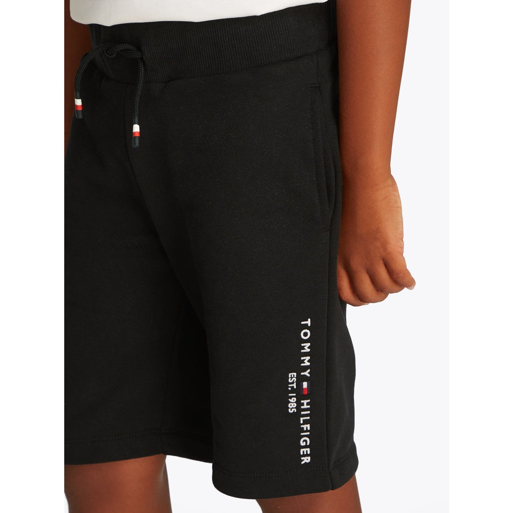 Køb Tommy Hilfiger Black Essential Sweatshorts