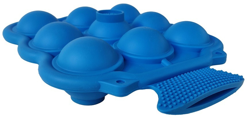 (9-fach) 3D Silikon Eiswürfel Form DIY Ice Cube Tray mit Deckel für Cocktails / Whisky / Softgetränke - Kugel