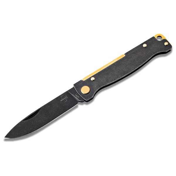 Böker Plus - Atlas Black Stonewash Brass - Canif