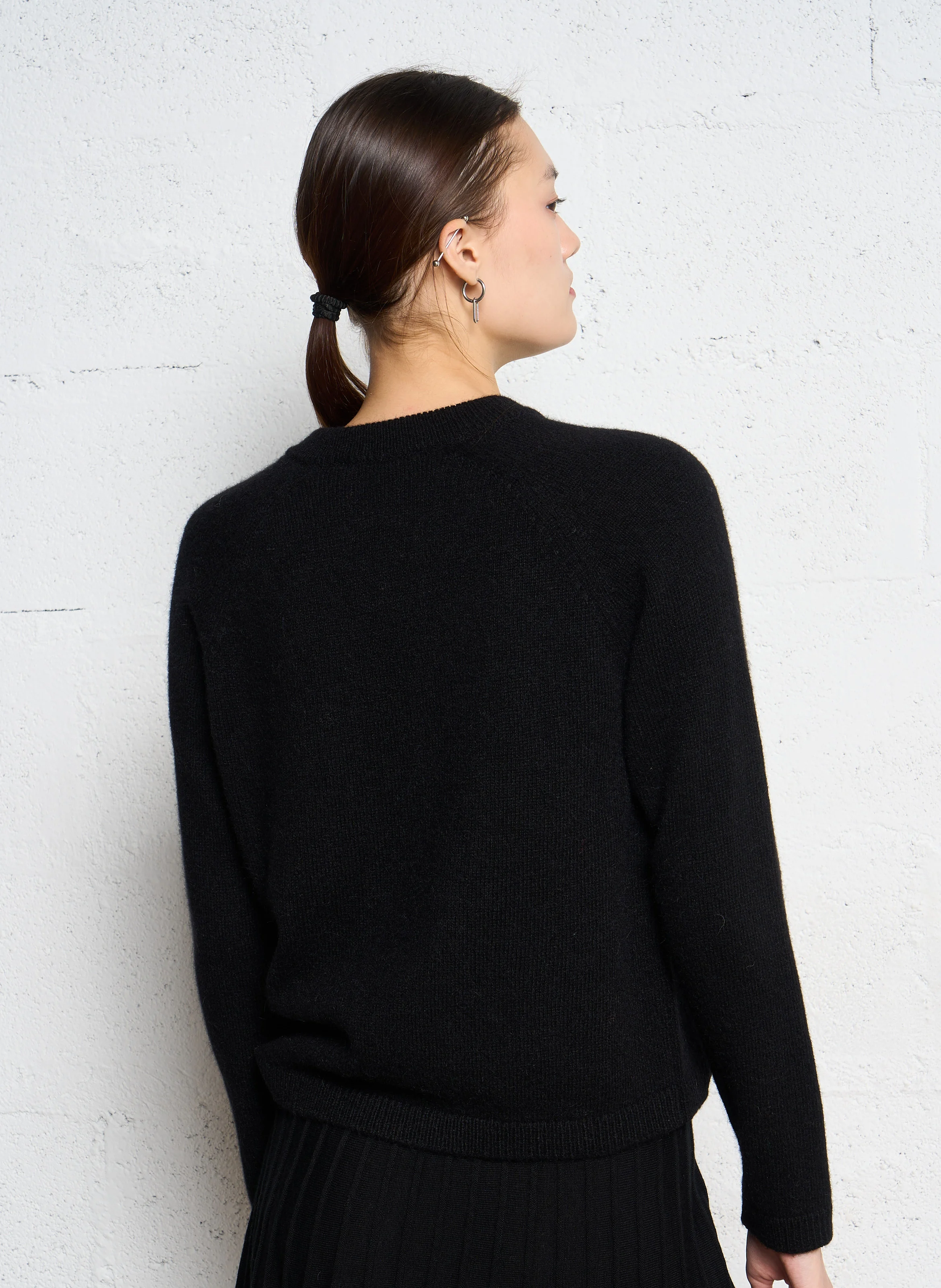 DOEL - Pull en laine| Noir
