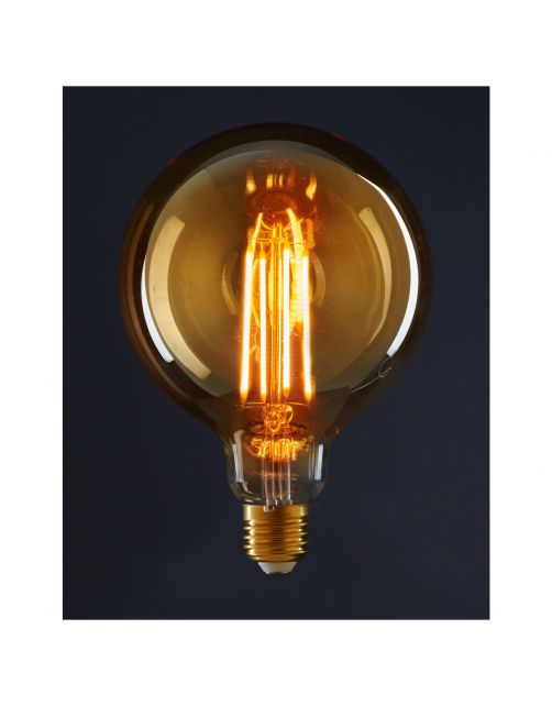 Anna's Collection Led Retrolamp Gloeidraad E27 - Tuinverlichting - 80x120 mm Amber 2 Watt 1800k