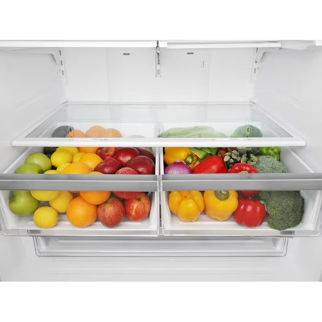 Refrigerador Hisense French Door de 26,6 pés cúbicos com máquina de gelo (aço inoxidável resistente a impressões digitais) ENERGY STAR
