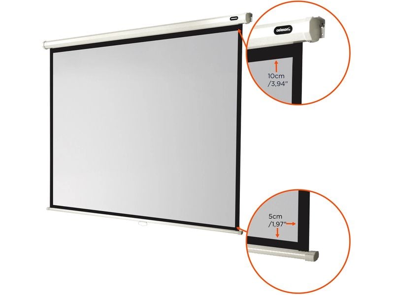 Celexon Rollo-Leinwand Eco 180x135cm 4:3 Leinwand Rollo Economy 180 x 135 cm