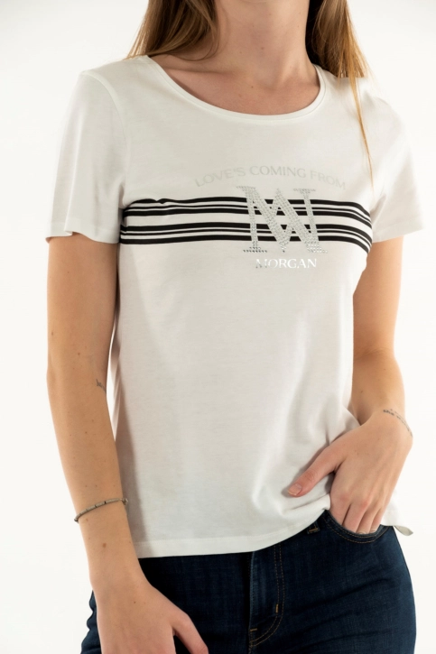 Tee shirt morgan 241-donna ecru