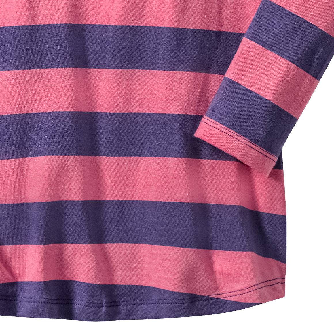 Jonas Nielsen Mädchen Langarmshirt mit Herz-Stickerei rosa