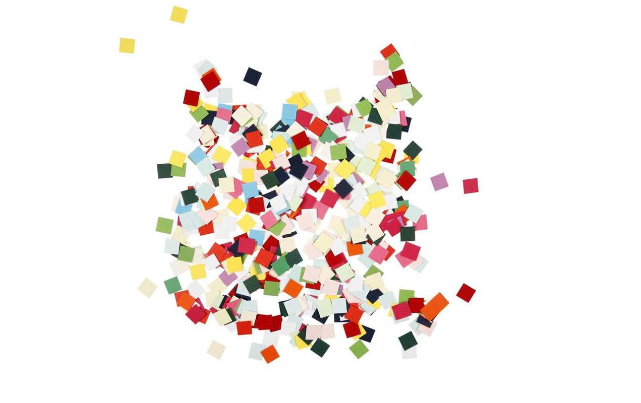 Mosaiksteine aus Karton MehrfarbigMosaiksteine aus Karton