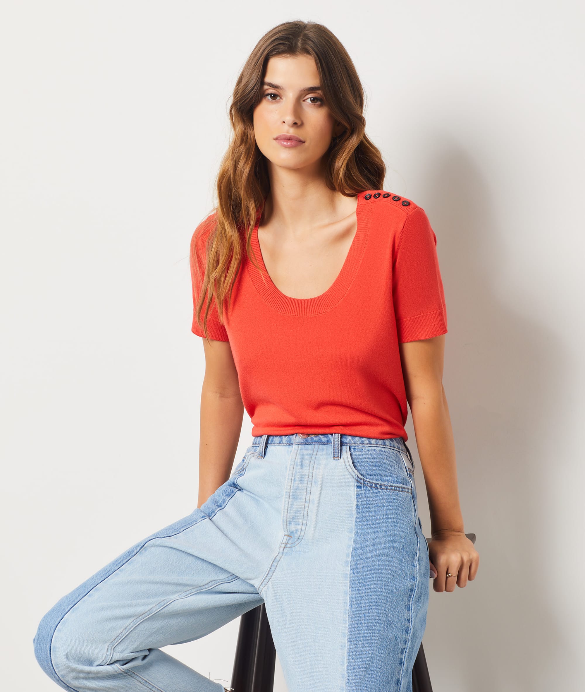 Pull manches courtes