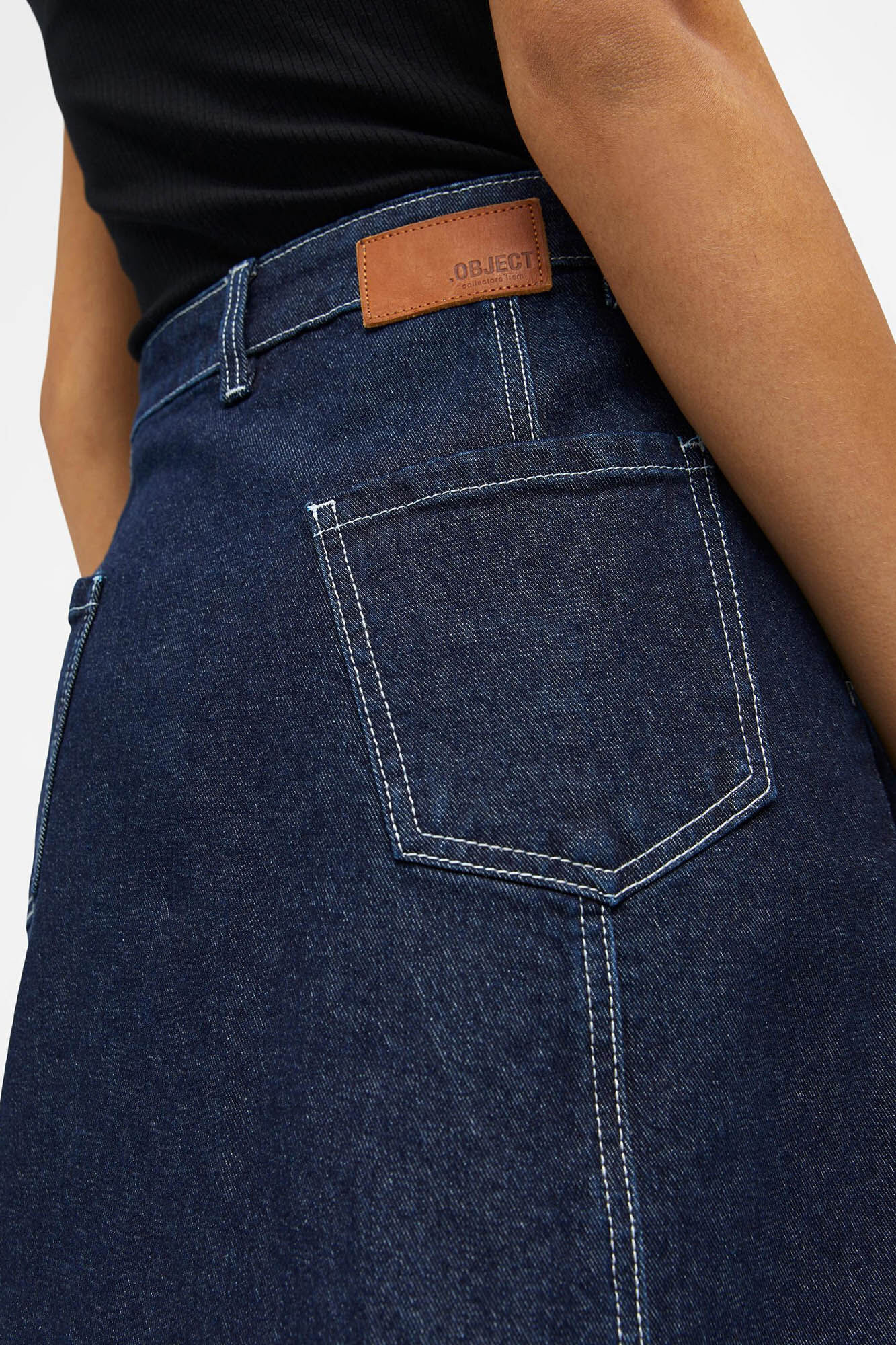 Saia curta estilo cowboy - Azul