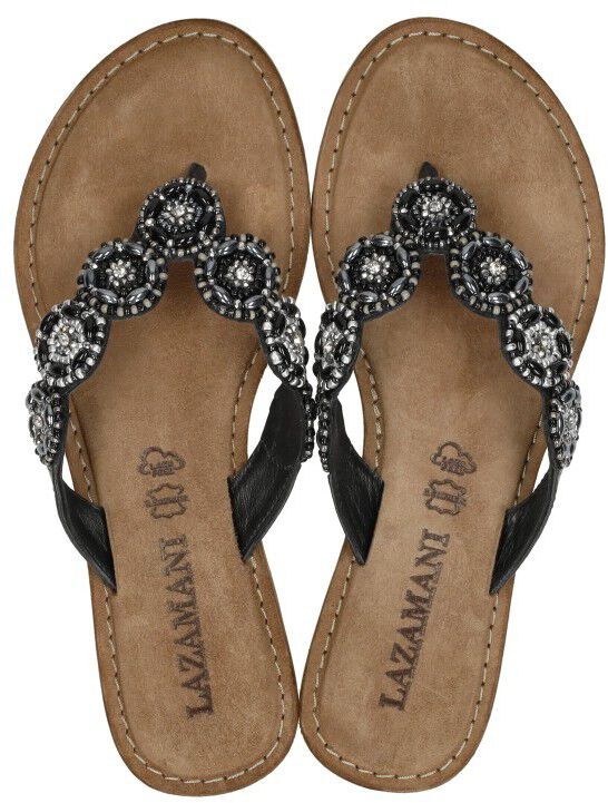 Lazamani Teenslippers zwart