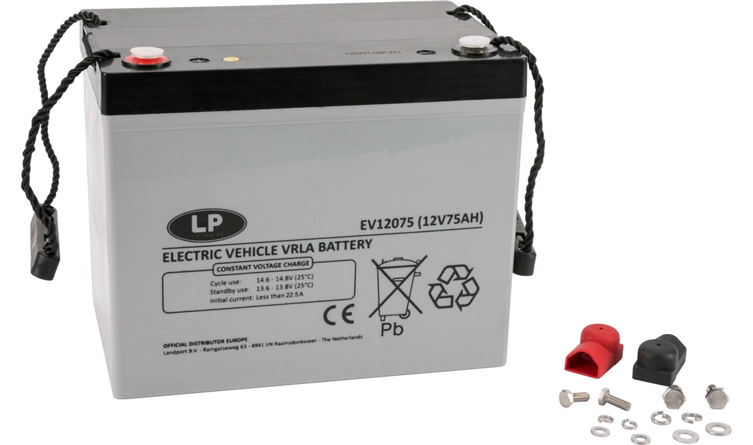 Batteri LP 12V-75Ah VRLA EV12075 T6 AGM SLA