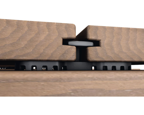 Konsta Terraflex afstandhouders 6 mm voor aluminium onderconstructie met zelfborende schroef A4 4,8x35 mm 1 verpakking = 30 stuks