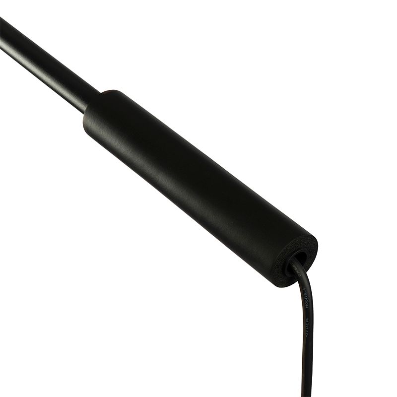 Design buiten vloerlamp zwart met witte kap IP44 - Robbert