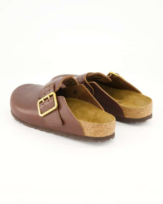 Birkenstock Boston Bold Gap Pantoletten in Braun