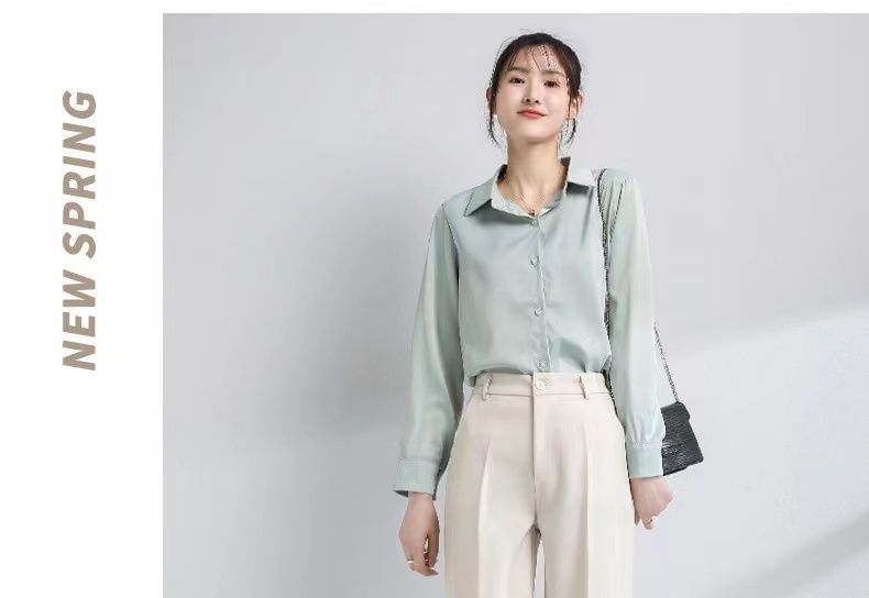 Ingrath - Hoge taille effen cropped taps toelopende broek