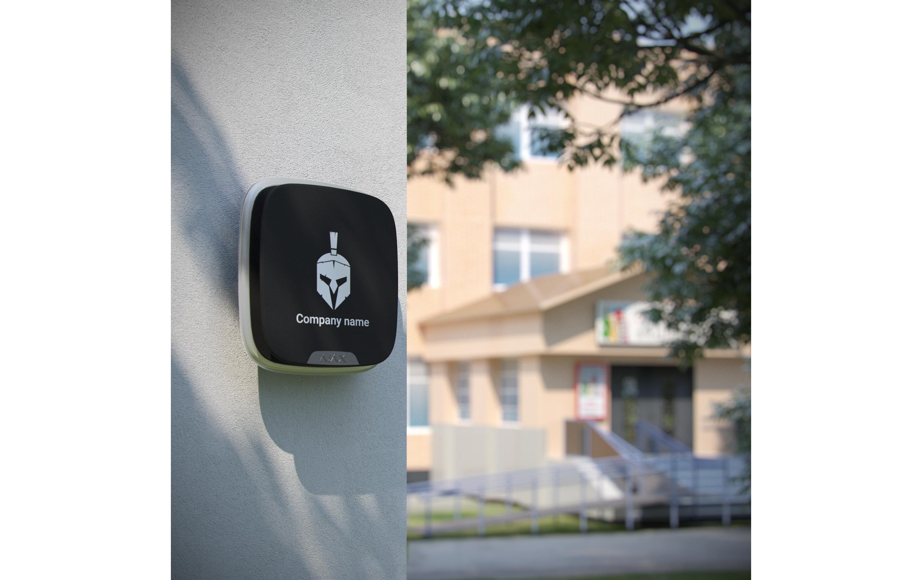 Brandplate StreetSiren Doubledeck 10 Leerplatten, Schwarz<br>Individuell gestaltete Frontplatte für StreetSiren DoubleDeck Sirenen
