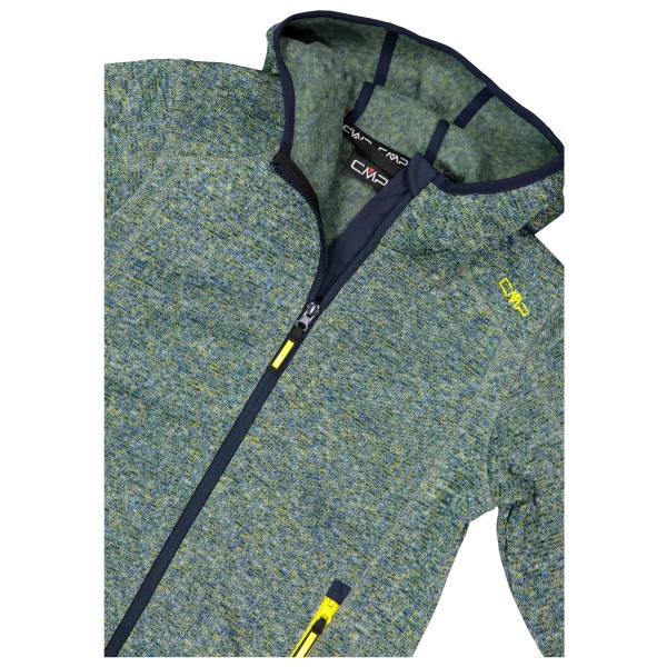 CMP - Boy's Jacket Fix Hood Jacquard Knitted - Veste polaire