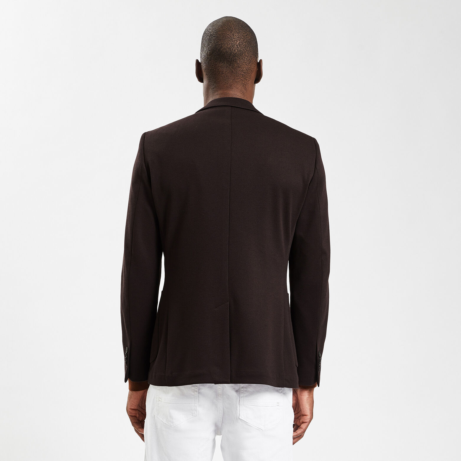 Veste maille slim Marron