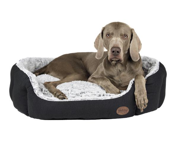 Nobby Komfortbett Cacho, oval, grau, ca.