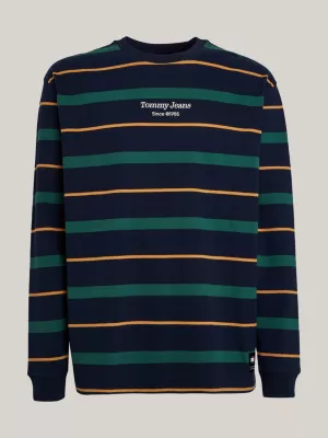 Camiseta listrada de manga comprida